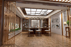 160方新中式老總辦公室裝修設計全景案例